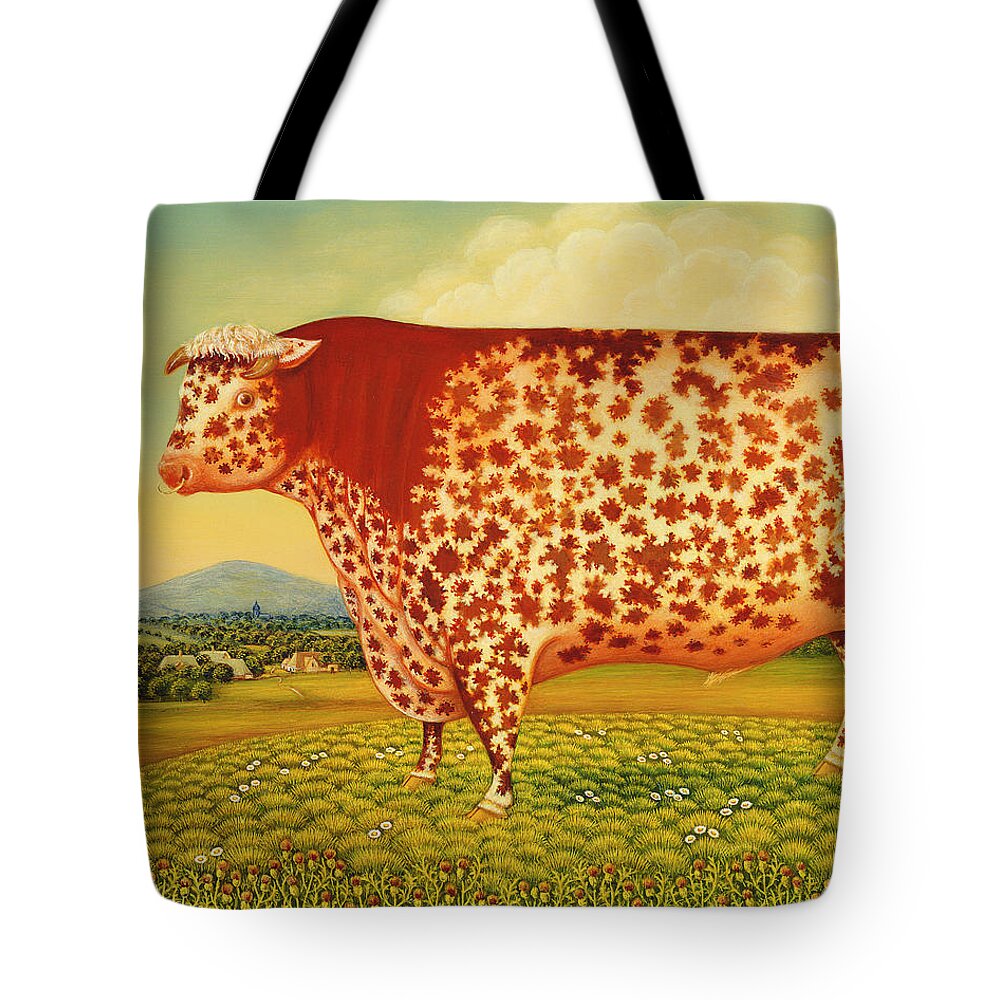 Cow Tote Bag featuring the photograph The Great Bull by Frances Broomfield