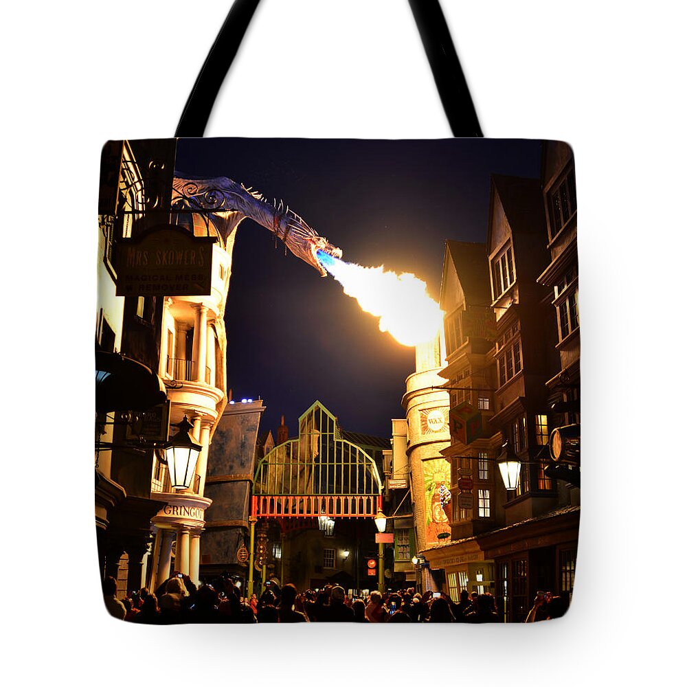 Dragon Tote Bag featuring the photograph The Great Dragon by David Lee Thompson