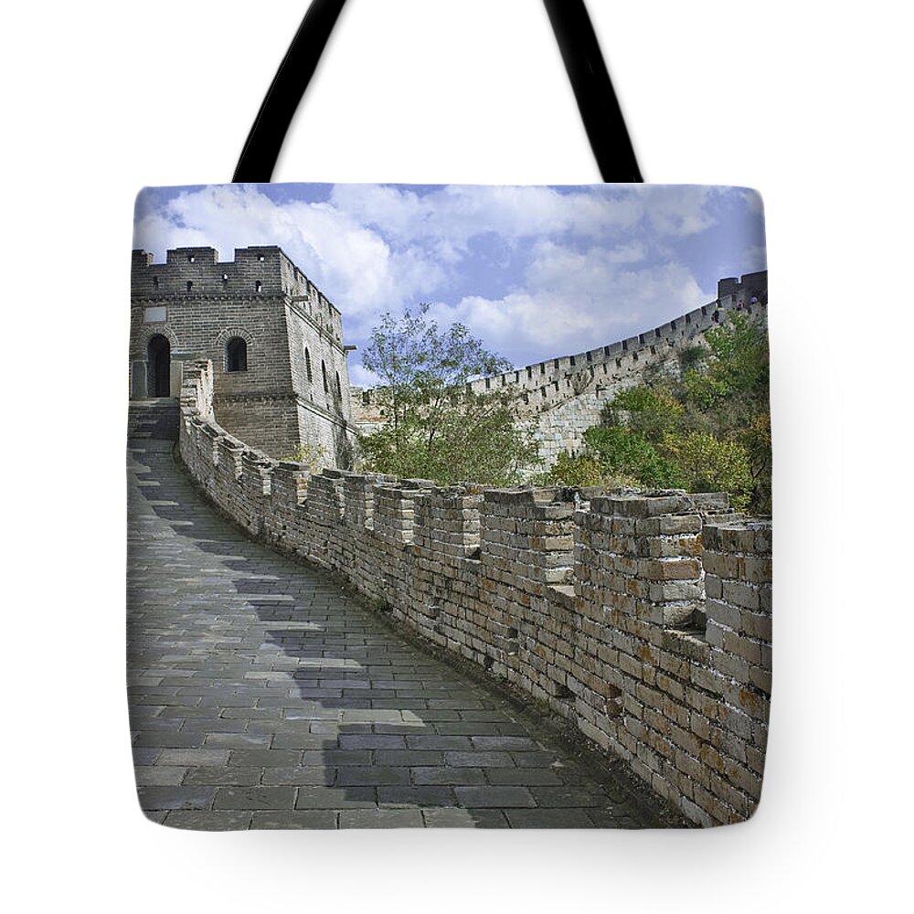 Great Wall Of China Tote Bag featuring the photograph The Great Wall Of China At Mutianyu 1 by Hany J
