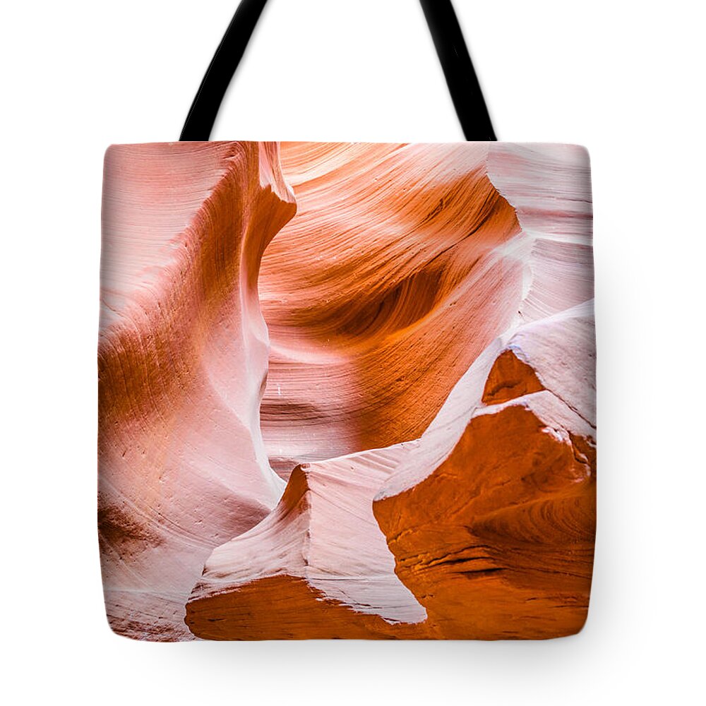 Antelope Canyon Tote Bag featuring the photograph The Hidden Passageway by Jason Chu