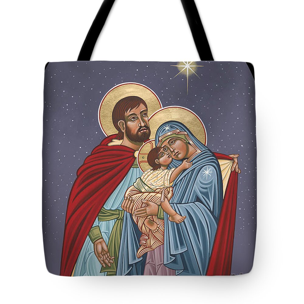 Bethlehem Tote Bag featuring the painting The Holy Family for the Holy Family Hospital of Bethlehem by William Hart McNichols