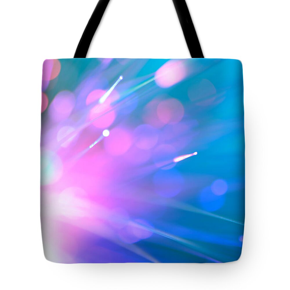 Abstract Tote Bag featuring the photograph The Inner Light by Dazzle Zazz