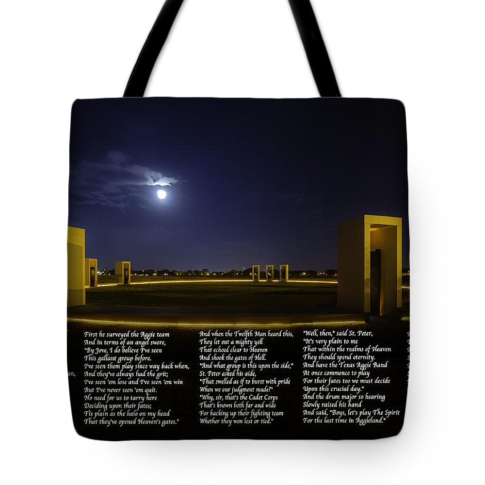 Texas A&m University Tote Bag featuring the photograph The Last Corps Trip by David Morefield