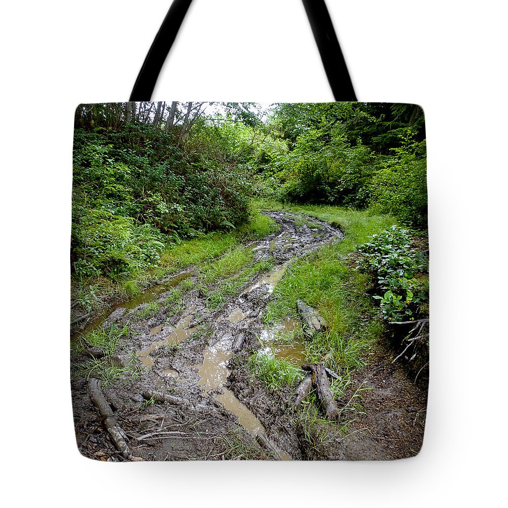 Back Road Tote Bag featuring the photograph The Ledge Point Trail by Roxy Hurtubise