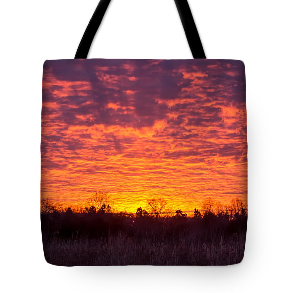Sunrise Tote Bag featuring the photograph The Light by Carlee Ojeda