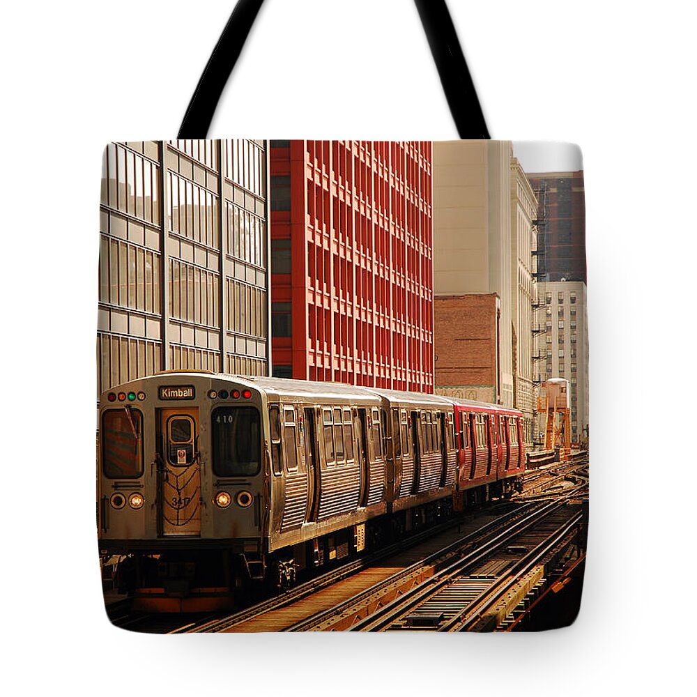 Chicago Tote Bag featuring the photograph The Loop by James Kirkikis