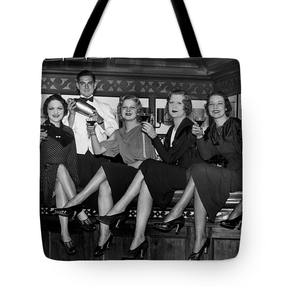 Stamp Out Prohibition Tote Bag featuring the photograph The Lucky Bartender by Jon Neidert