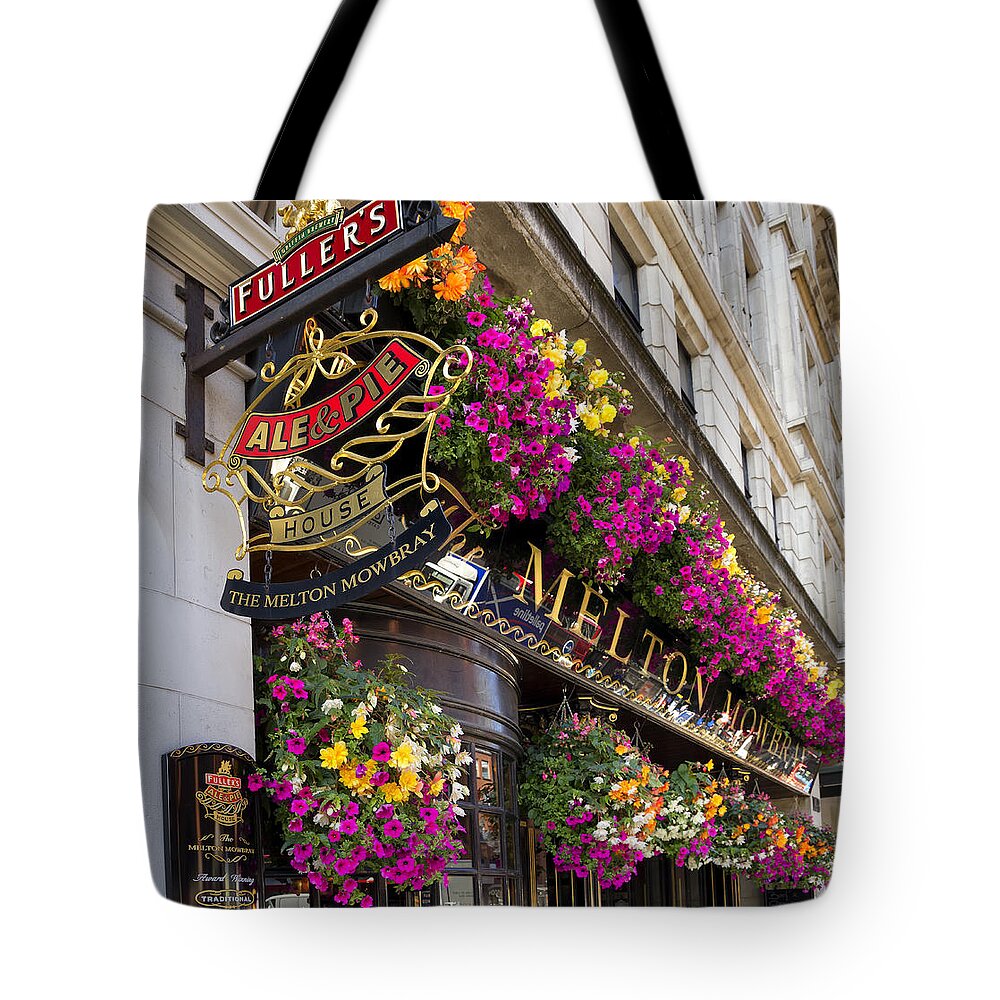 Pub Tote Bag featuring the photograph The Melton Mowbray by Shirley Mitchell