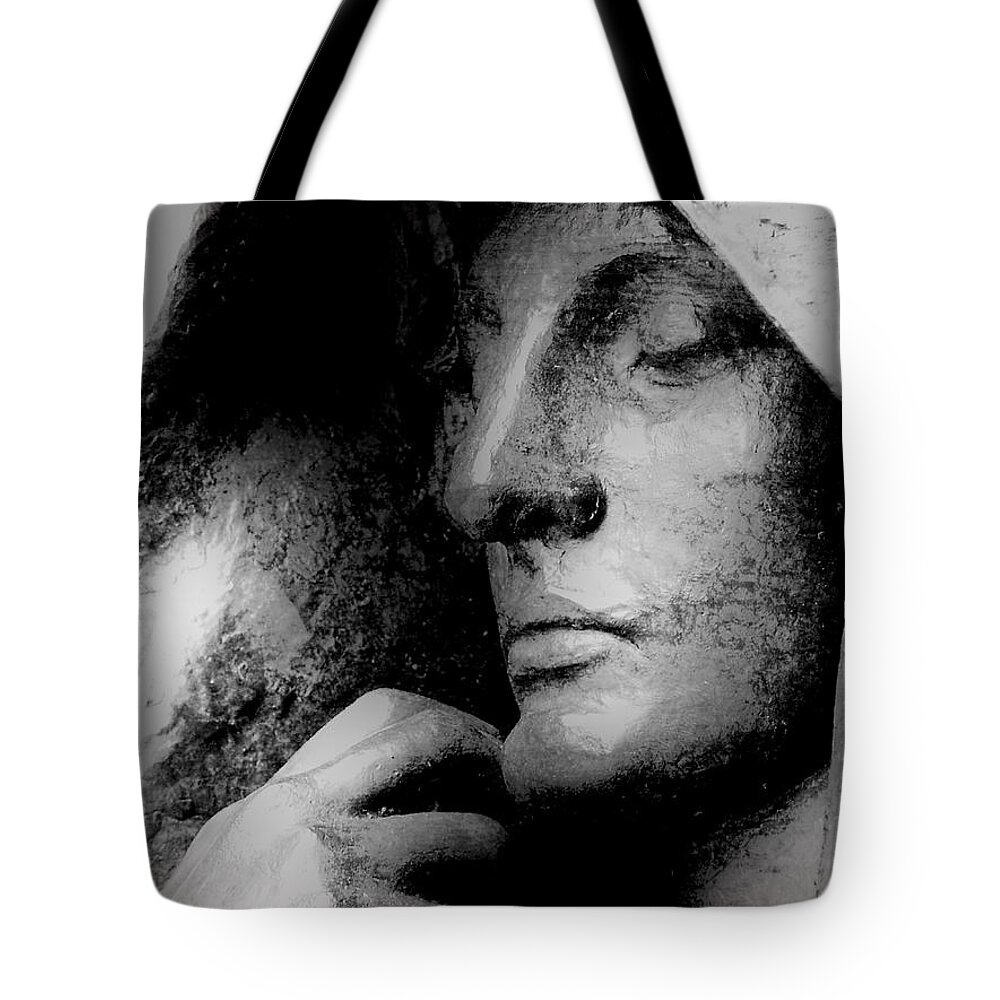 Statue Tote Bag featuring the photograph The Mystery of the Hereafter by Mike Martin