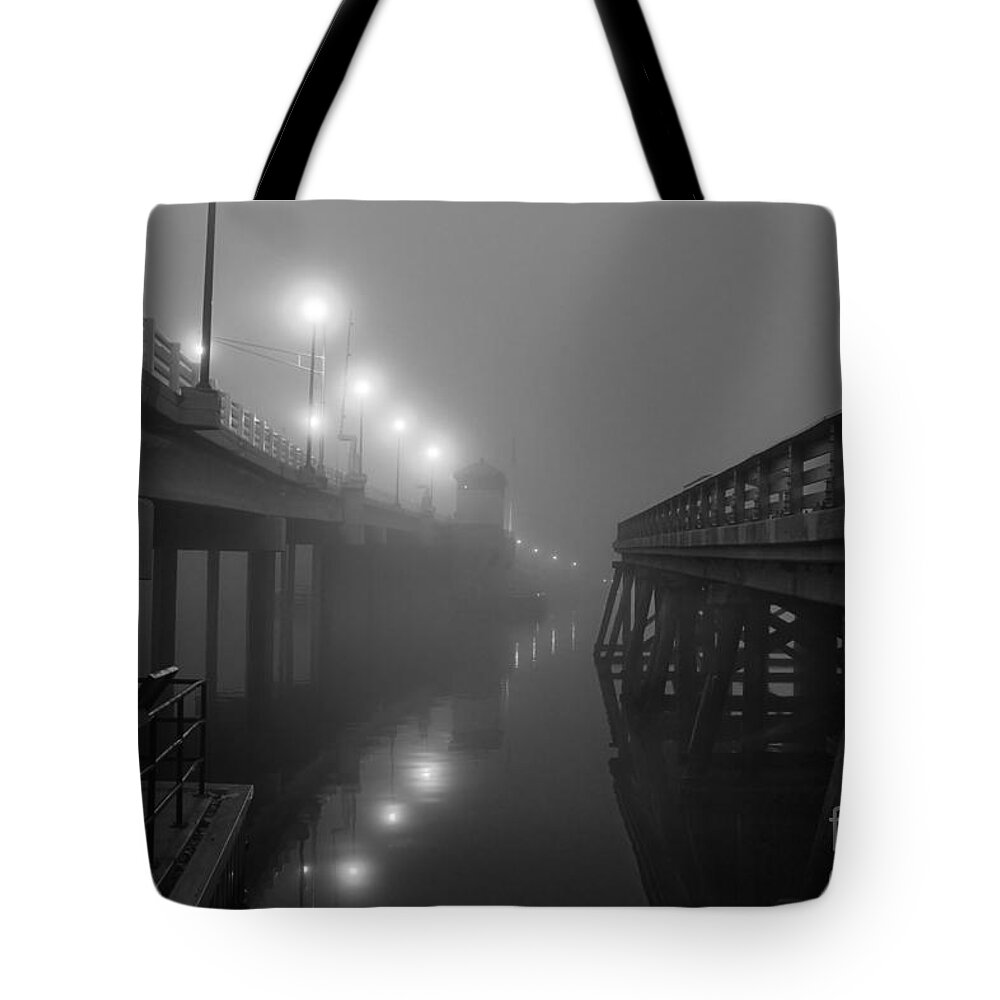 Bridge Tote Bag featuring the photograph The New and Old by Roger Becker
