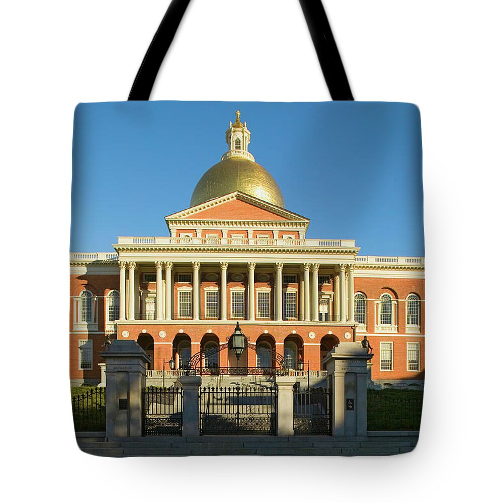 Photography Tote Bag featuring the photograph The Old State House by Panoramic Images