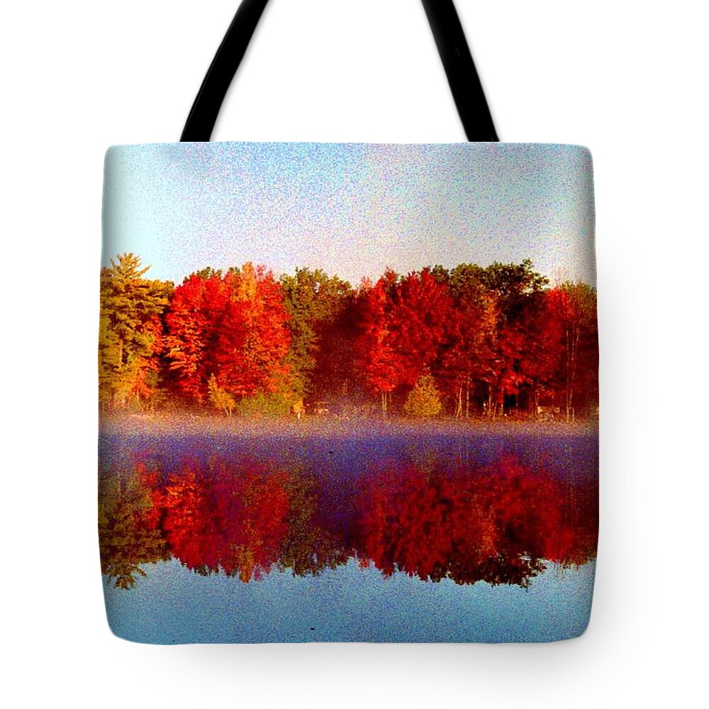 Fog Tote Bag featuring the photograph The other side... by Daniel Thompson
