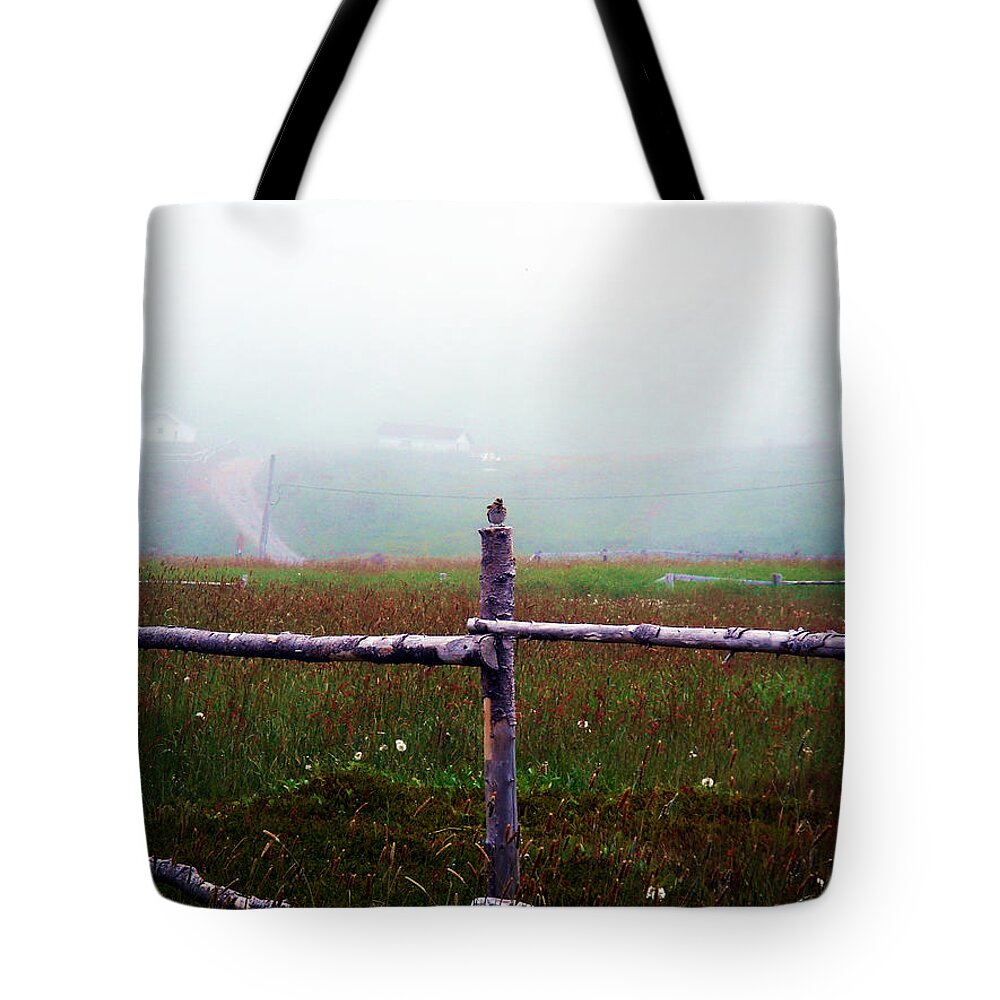 Pouch Cove Tote Bag featuring the photograph The Other Side of the Field by Zinvolle Art