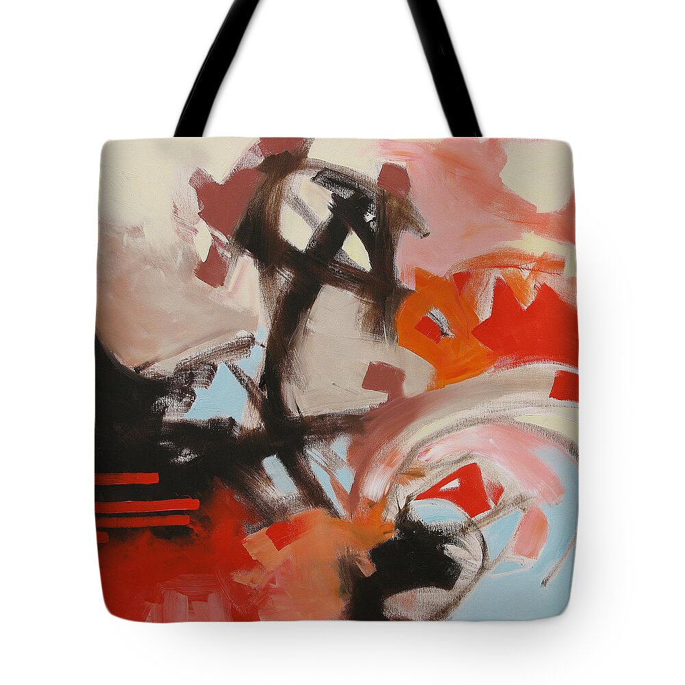 Art Tote Bag featuring the painting The Outsider by Linda Monfort
