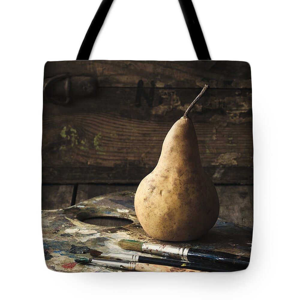 Pear Tote Bag featuring the photograph The Painter's Pear by Amy Weiss