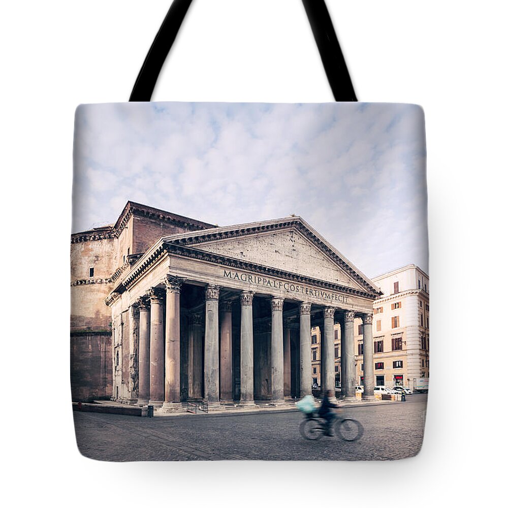 Pantheon Tote Bag featuring the photograph The Pantheon by Matteo Colombo
