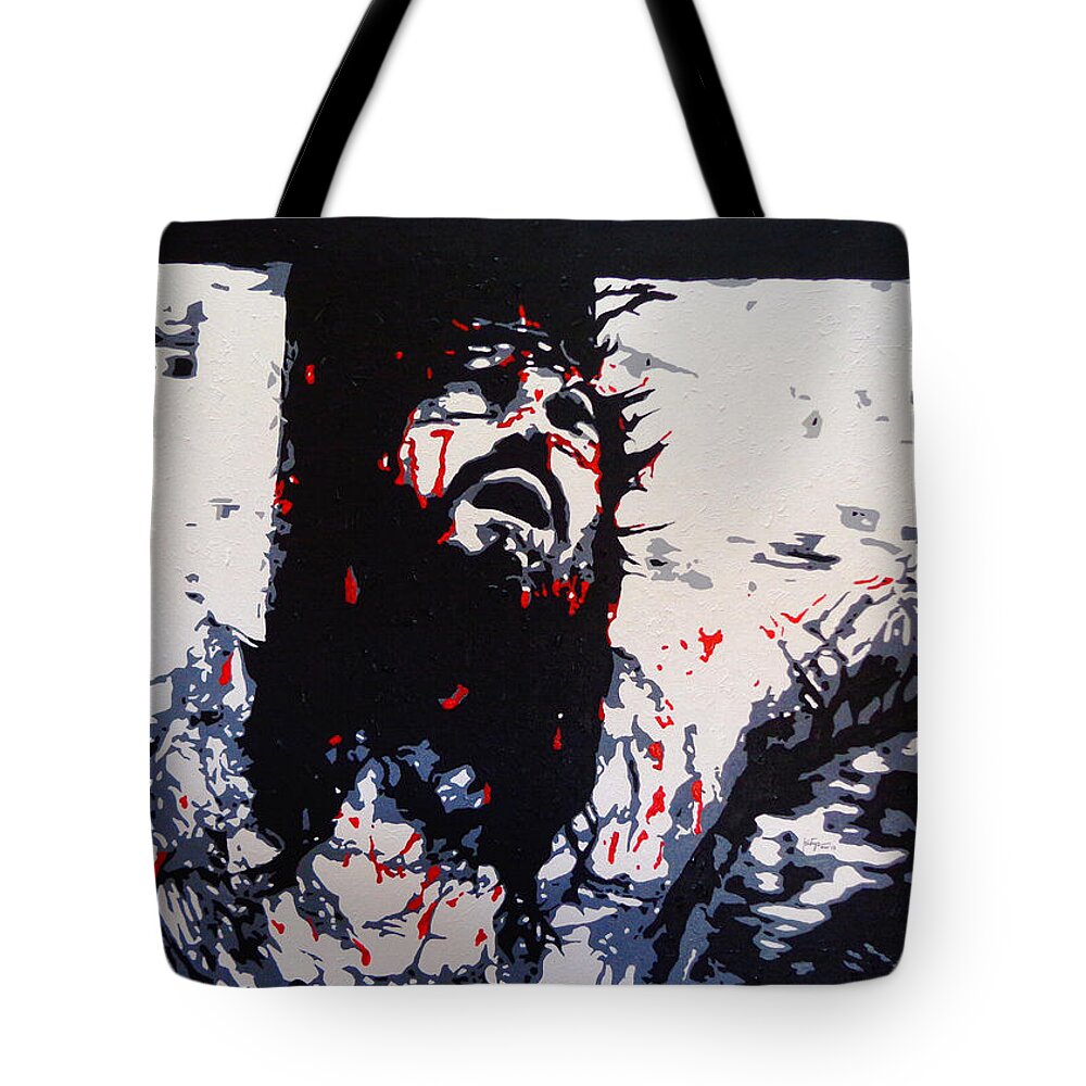 The Passion Tote Bag featuring the painting The Passion by Piety Dsilva