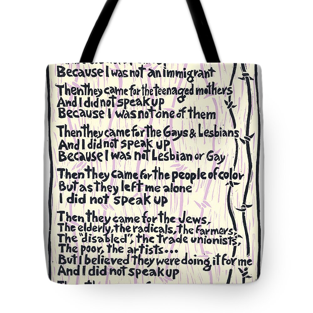 Silence Tote Bag featuring the mixed media The Price of Silence by Ricardo Levins Morales