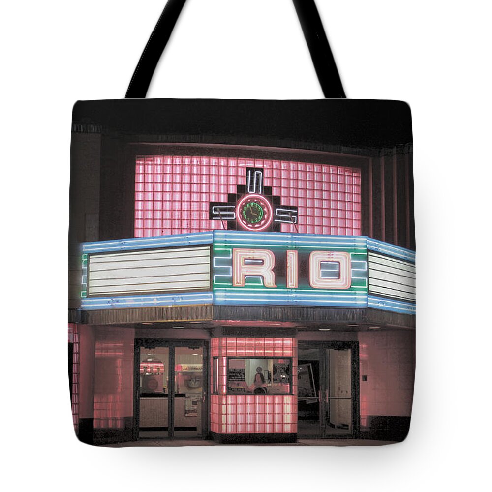 Rio Tote Bag featuring the photograph The Rio at Night by Lynn Sprowl