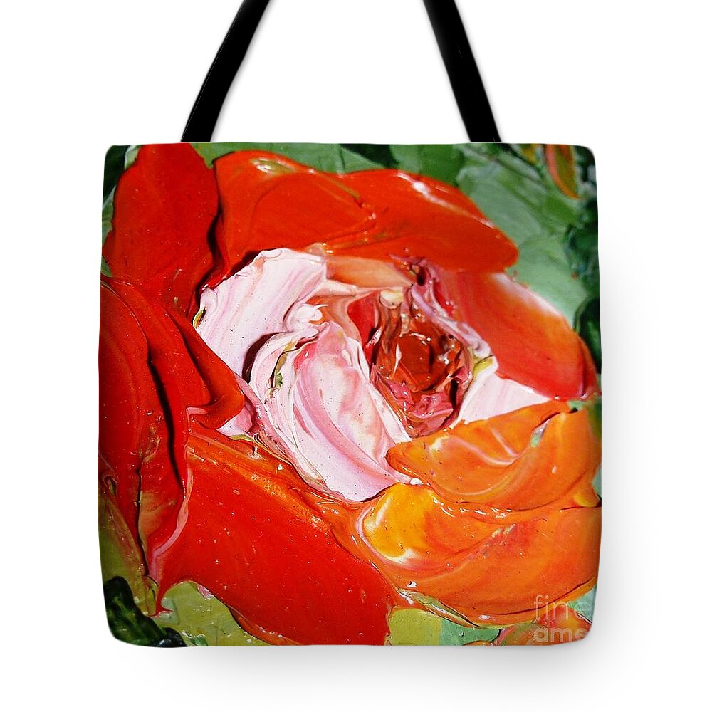 Rose Tote Bag featuring the painting The Rose of my Heart by Amalia Suruceanu