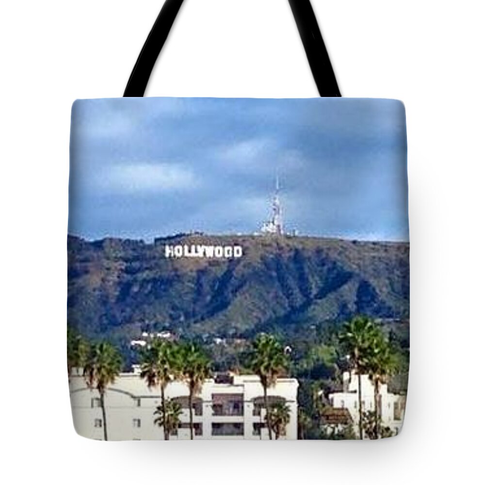 Hollywood Tote Bag featuring the photograph The Sign by Denise Railey
