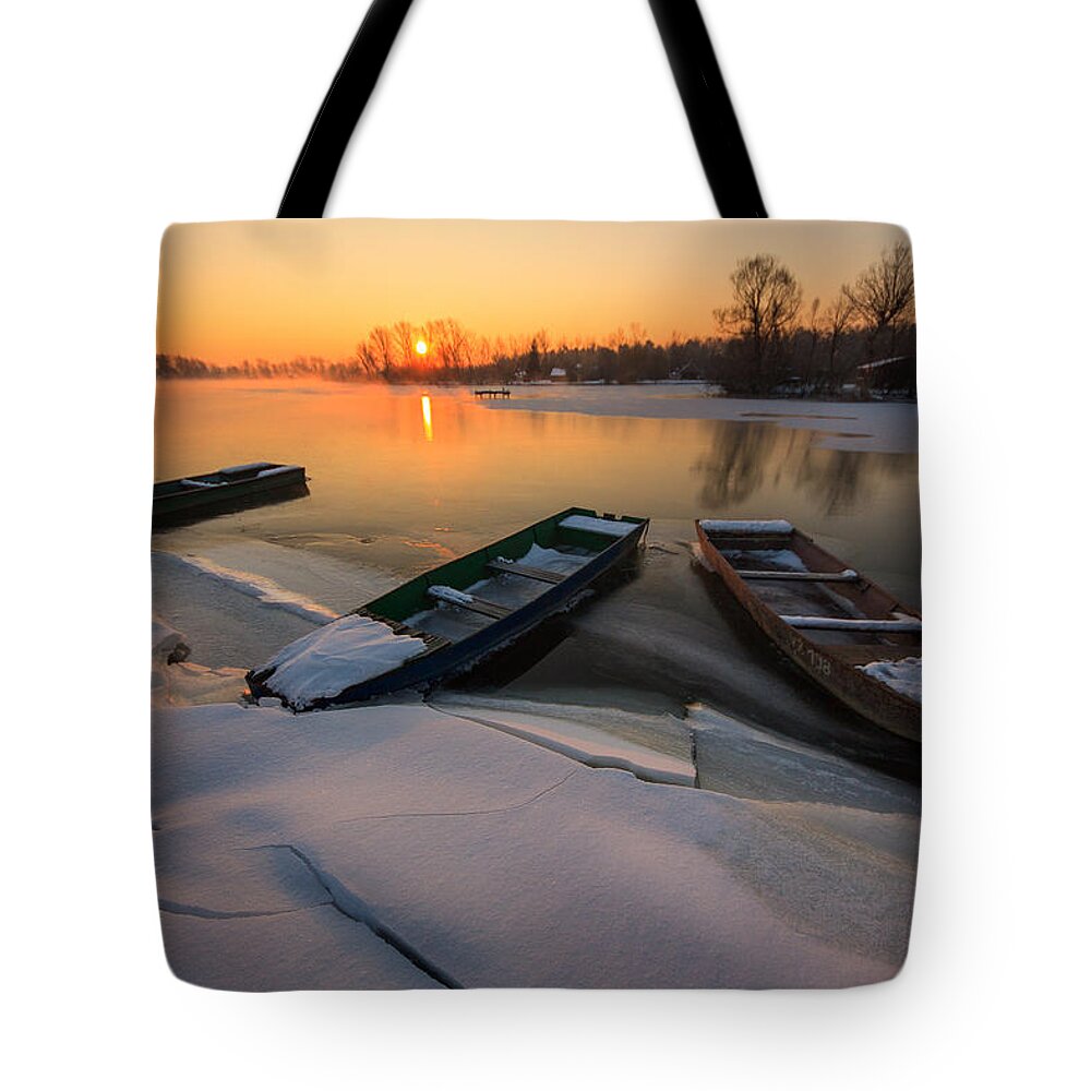 Landscape Tote Bag featuring the photograph The sleeping trio by Davorin Mance