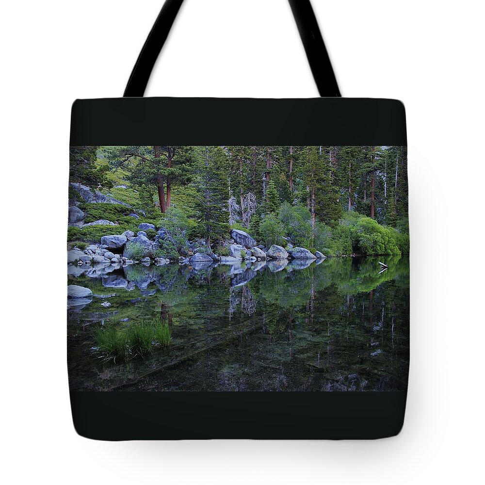 Water Tote Bag featuring the photograph The Stillness of Dawn by Sean Sarsfield