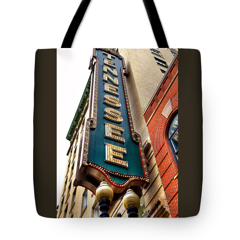 The Tennessee Theatre - Knoxville Tennessee Tote Bag featuring the photograph The Tennessee Theatre - Knoxville Tennessee by David Patterson