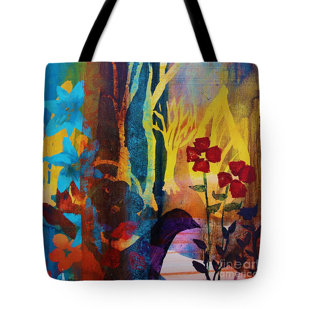 Walk Tote Bag featuring the painting The Unforgettable Walk by Robin Pedrero