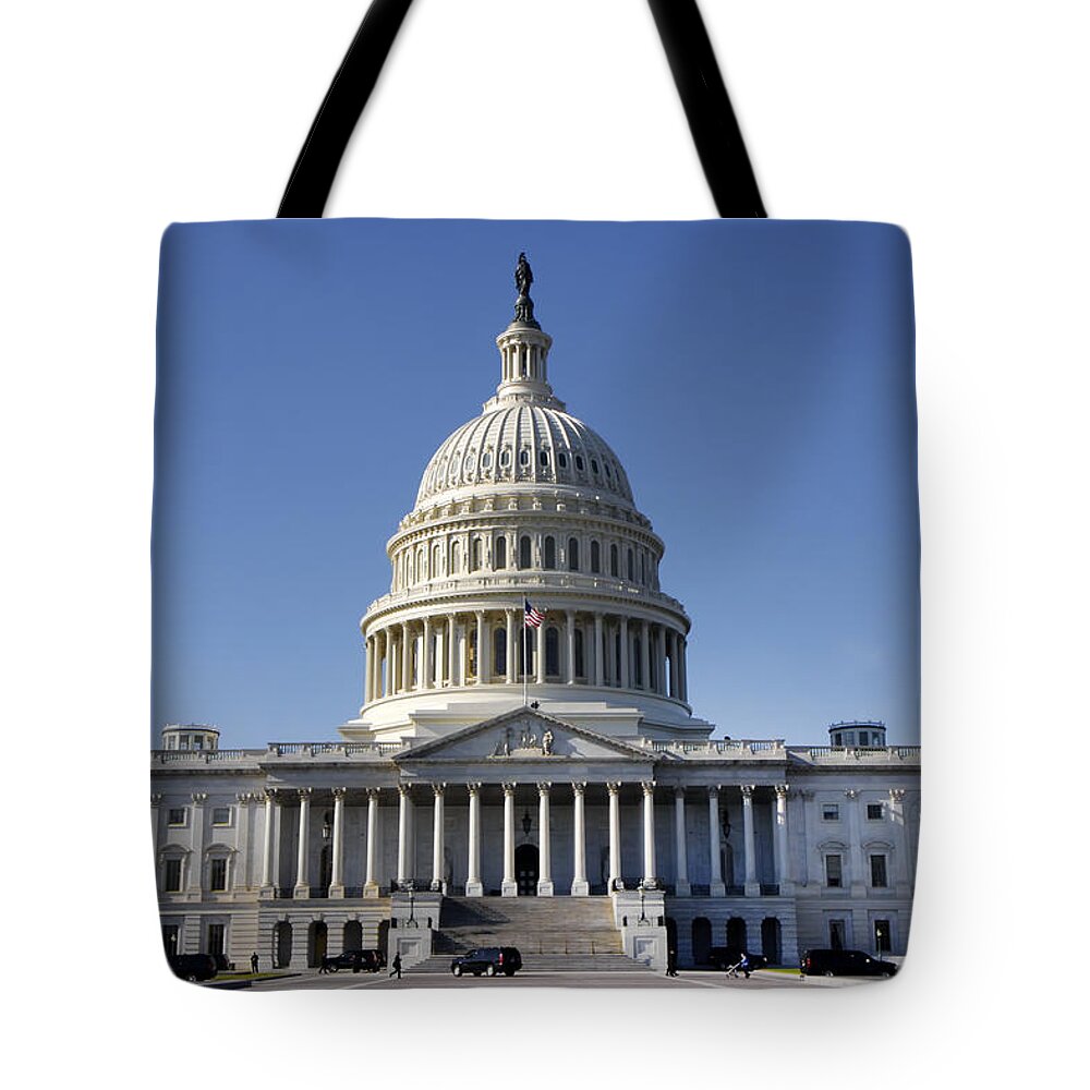 Kg Tote Bag featuring the photograph The United States Capitol by KG Thienemann