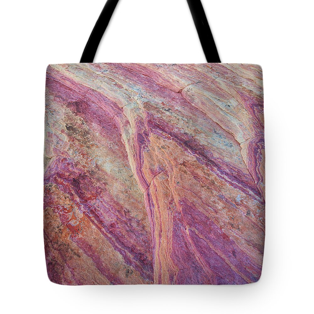 Abstract Tote Bag featuring the photograph The Valley Floor by Darren White