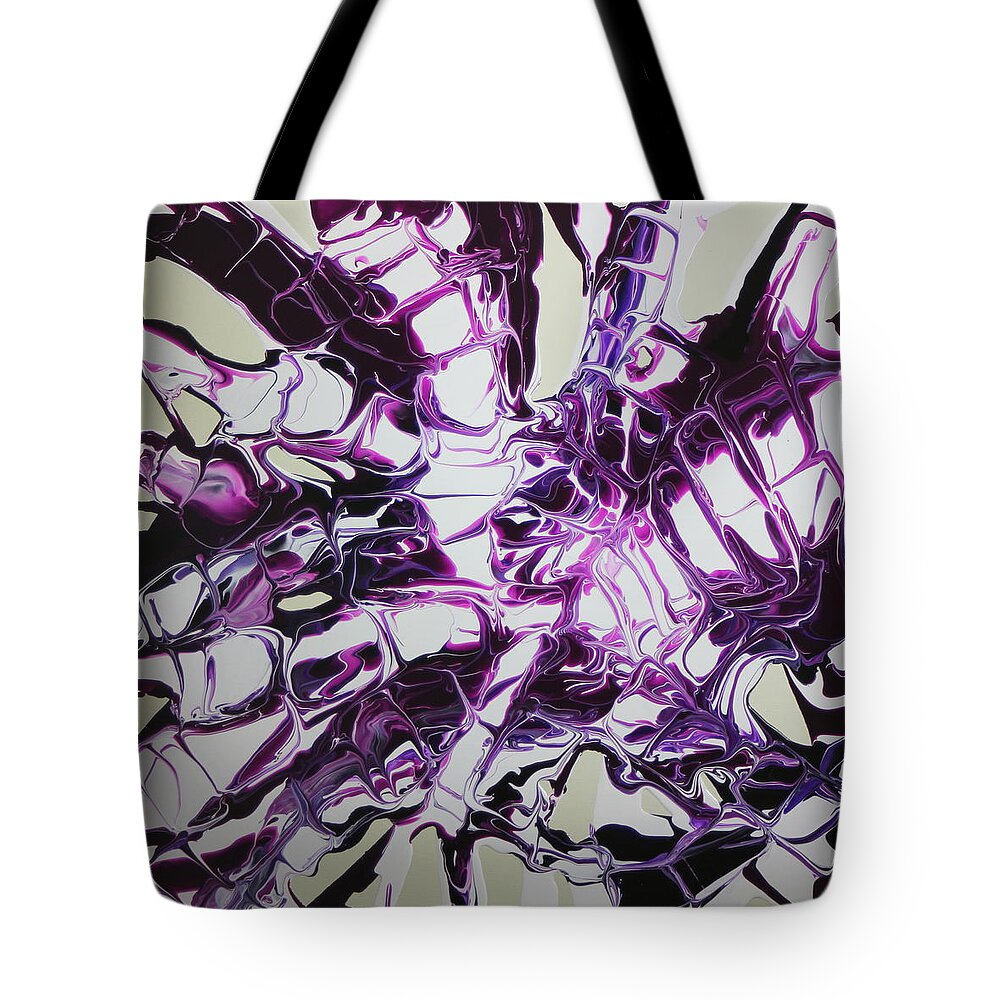 Violet Tote Bag featuring the painting The Violet Hour 2 by Madeleine Arnett