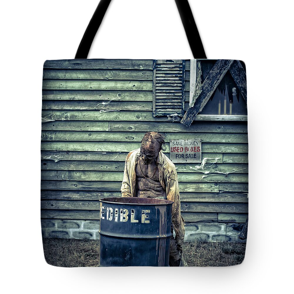 Zombie Tote Bag featuring the photograph The Walking Dead by Edward Fielding
