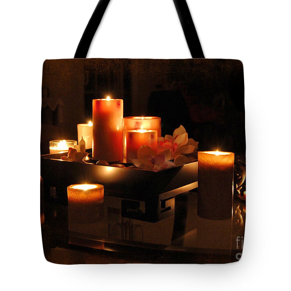 Romance Tote Bag featuring the photograph The Warmth Of Romance by Kathy Baccari