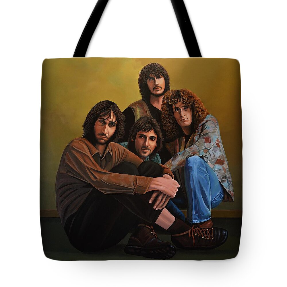 The Who Tote Bag featuring the painting The Who by Paul Meijering