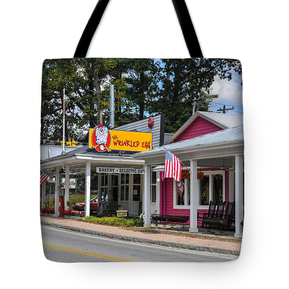 The Wrinkled Egg Tote Bag featuring the photograph The Wrinkled Egg by Dale Powell