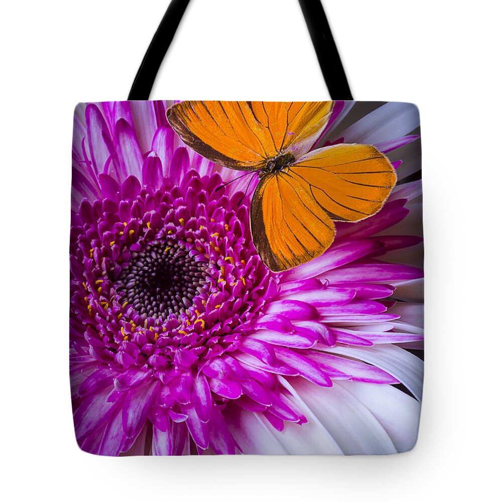 Pink Tote Bag featuring the photograph Things Pink and Orange by Garry Gay