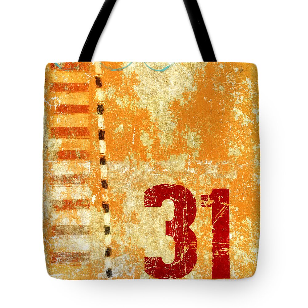 Number Tote Bag featuring the photograph Thirty-One Stripes by Carol Leigh