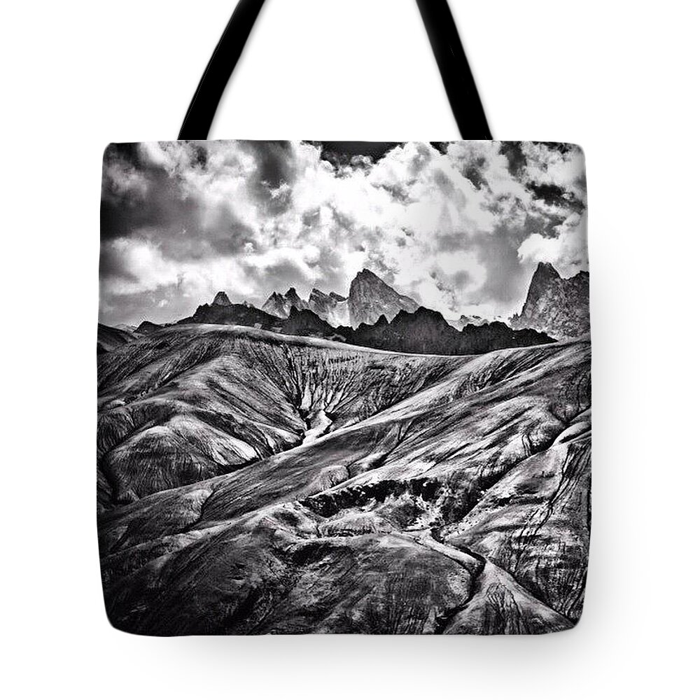 Unusual Tote Bag featuring the photograph This Place Is Called moonland It by Aleck Cartwright