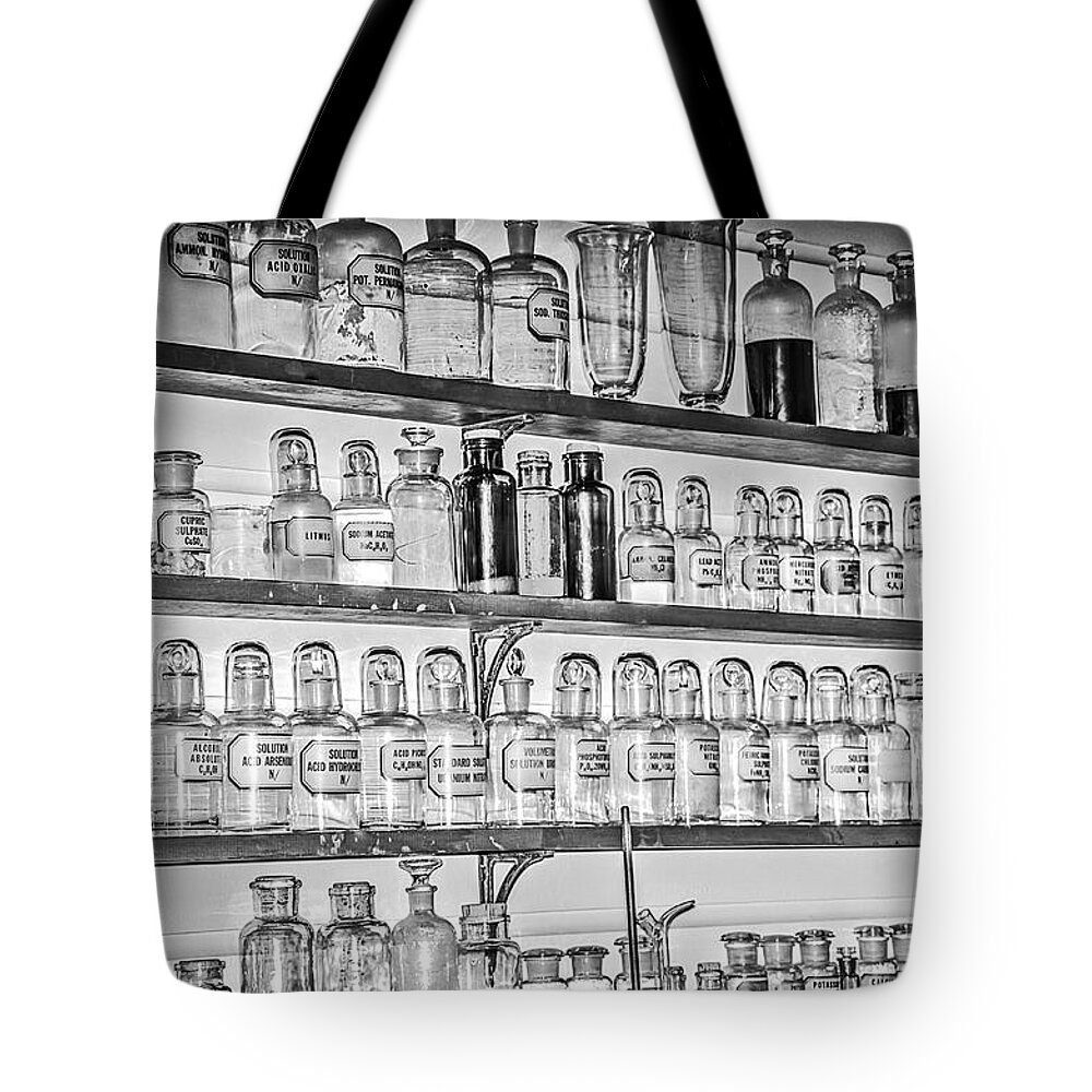 Ford Greenfield Village Tote Bag featuring the photograph Thomas Edison's Fort Myers Laboratory by LeeAnn McLaneGoetz McLaneGoetzStudioLLCcom