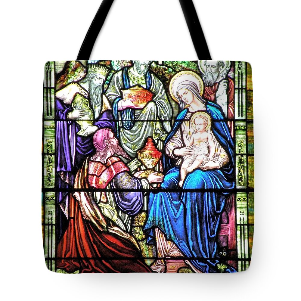 Christmas Tote Bag featuring the photograph Three Wise Men - Visitation of the Magi by Kim Bemis