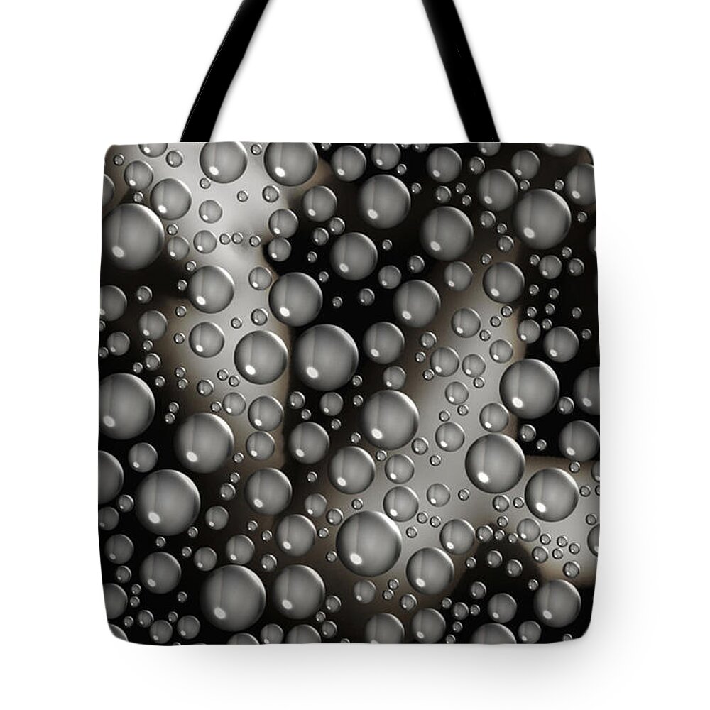 Woman Tote Bag featuring the digital art Through The Shower Door by Donna Blackhall