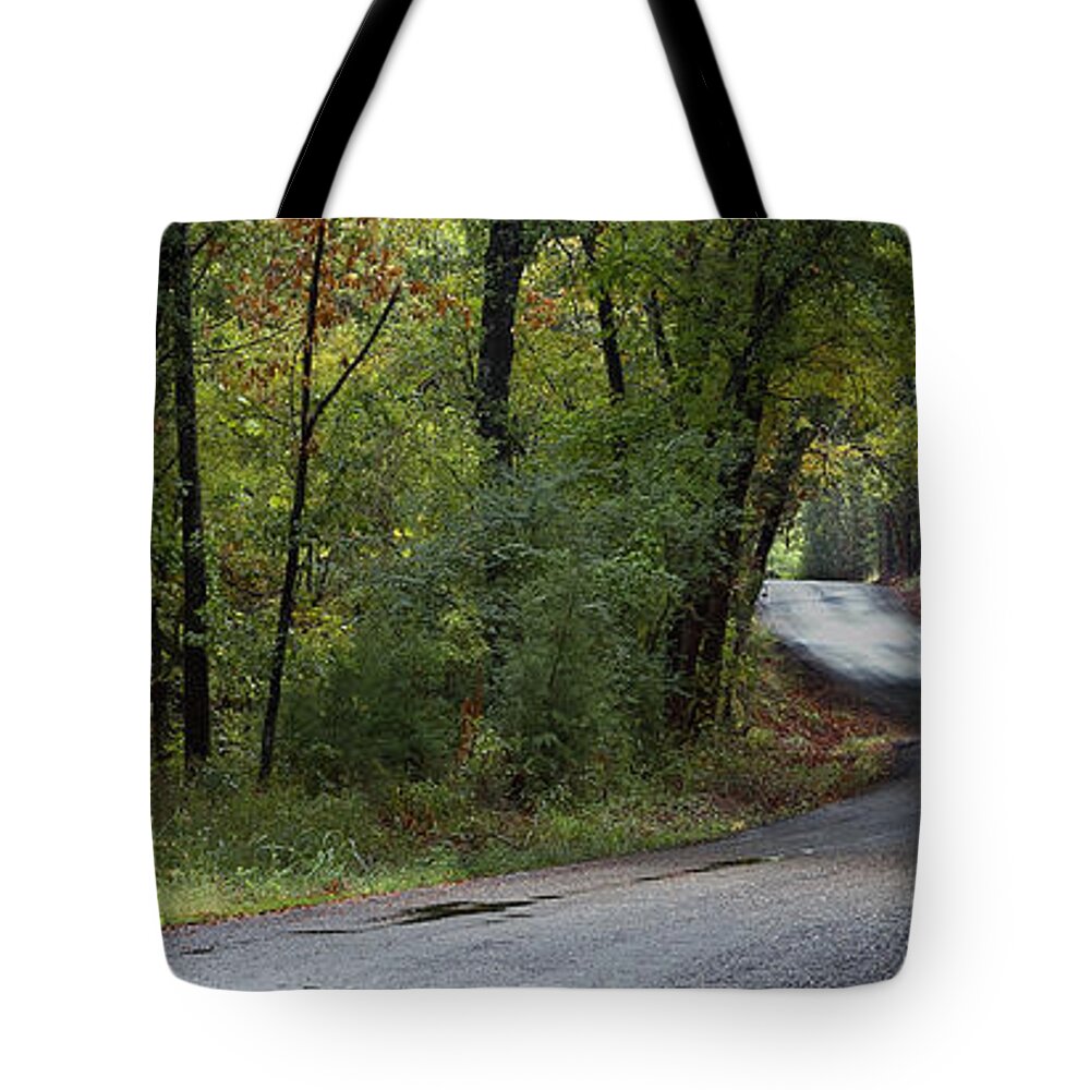 Lane Tote Bag featuring the photograph Through the Thicket by Mark McKinney