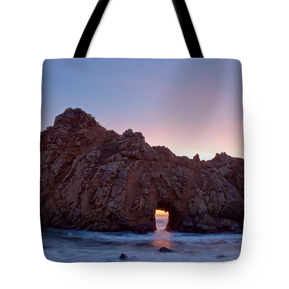 Landscape Tote Bag featuring the photograph Thru The Gate by Jonathan Nguyen