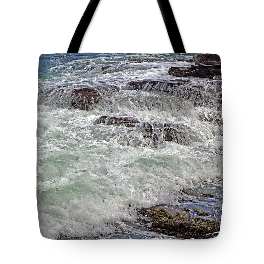 Sea Tote Bag featuring the photograph Thunder and Lace by Lynda Lehmann