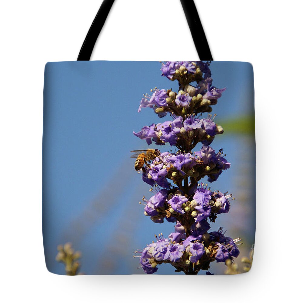Bee Tote Bag featuring the photograph Tiers To Climb by Linda Shafer