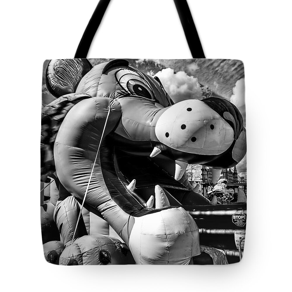 Christopher Holmes Photography Tote Bag featuring the photograph Tiger - BW by Christopher Holmes