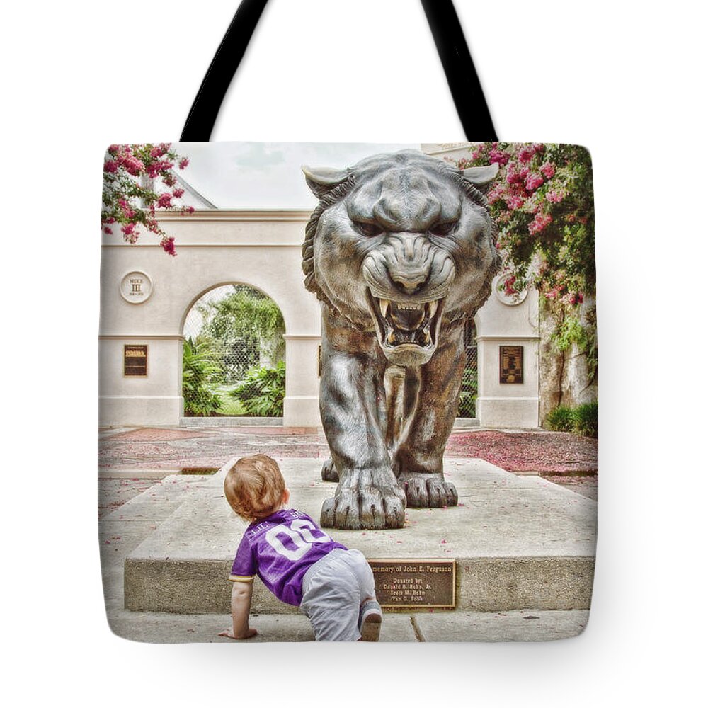 Hdr Tote Bag featuring the photograph Tiger Dreams by Scott Pellegrin