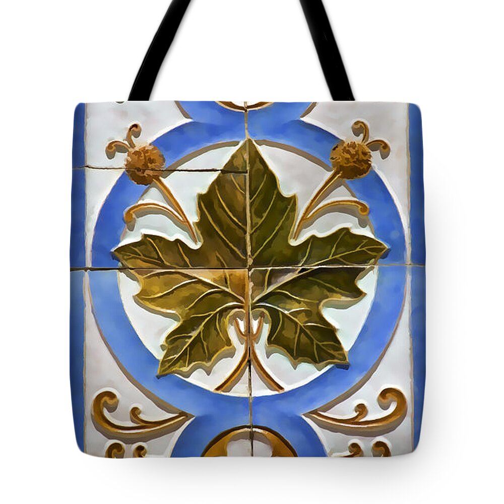 Blue Tote Bag featuring the photograph Tile of Portugal by David Letts