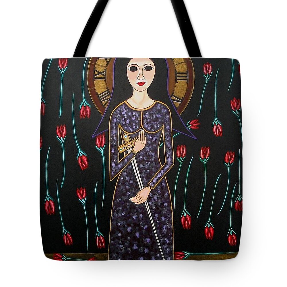Sandra Marie Adams Tote Bag featuring the painting Time by Sandra Marie Adams